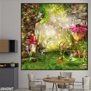 Tranh khu vườn cổ tích treo tường