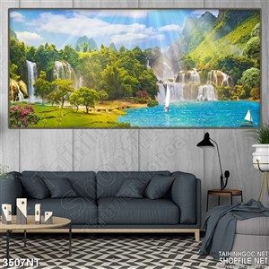 Tranh ánh nắng lấp lánh trên bờ biển