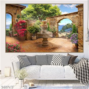 Tranh những cánh cổng trên bức tường thành