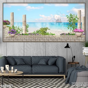 Tranh cánh buồm ngoài khơi xa