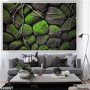 Tranh những hòn đá rêu phong