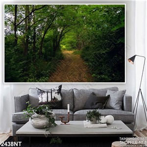 Tranh con đường mòn trong rừng