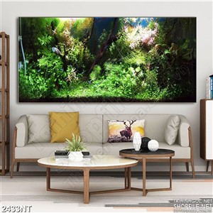 Tranh bụi cỏ rậm treo tường