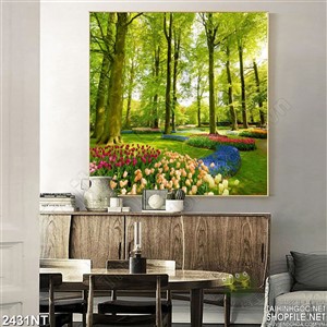 Tranh rừng cây xanh treo tường