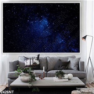 Tranh màn đêm đầy sao trang trí phòng