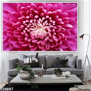 Tranh đóa hoa thược dược treo tường