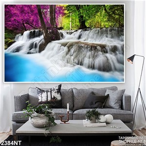 Tranh bọt nước trắng xóa trên sông