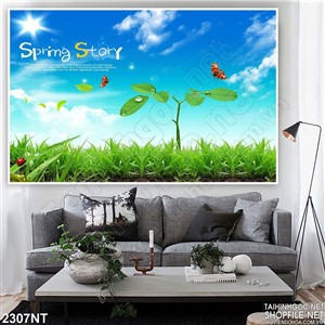 Tranh con non vươn trời