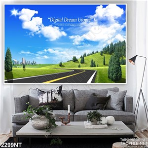 Tranh đường cao tốc trên cánh đồng