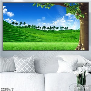 Tranh ngọn đồi có xanh in uv