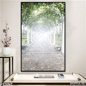 Tranh lối đi rập xanh lá