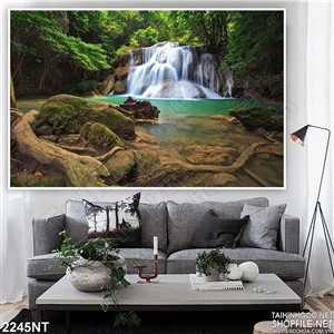 Tranh thác đổ khe suối đá