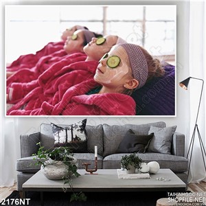 Tranh những cô gái làm đẹp da in uv