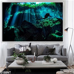 Tranh lặn sâu dưới đáy đại dương