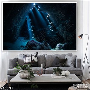 Tranh hang san hô dưới lòng biển