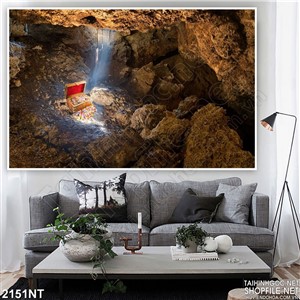 Tranh hang động châu báu treo tường