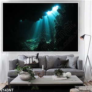 Tranh ánh sáng dưới đáy biển