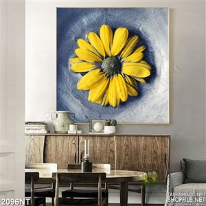 Tranh bông hoa cúc vàng treo tường