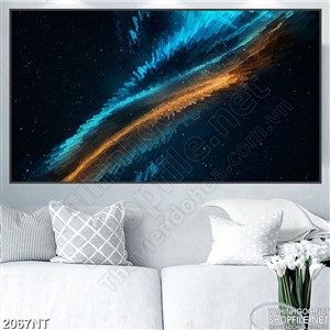 Tranh ánh sáng màu in uv