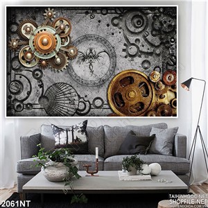 Tranh tranh đơn sắc treo tường