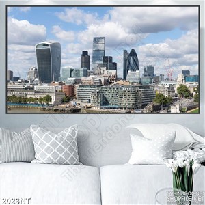 Tranh những tòa nhà cao tầng treo tường