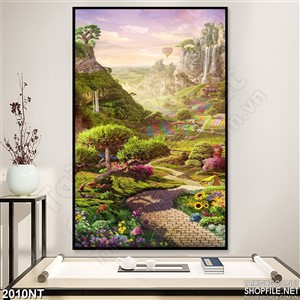 Tranh thung lũng hoa thần tiên 3d