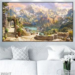 Tranh những vách núi cheo leo