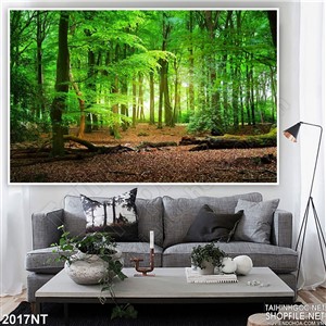 Tranh rừng xanh lạc lối treo tường