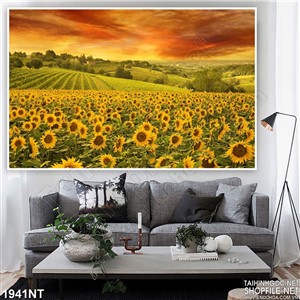 Tranh hướng dương rực lửa