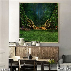 Tranh rẻ cây đại thụ in uv