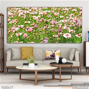 Tranh hoa nở treo tường in uv