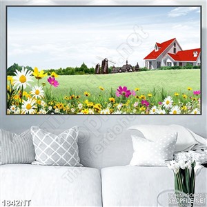 Tranh khu vườn cối xay gió