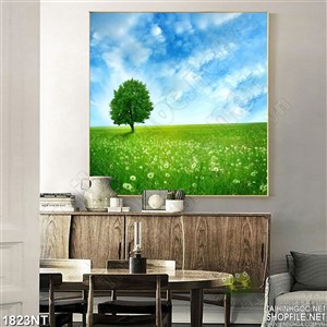 Tranh bầu trời trong xanh