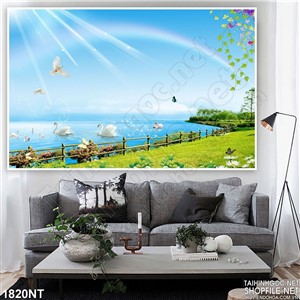 Tranh bên bờ hồ thiên nga