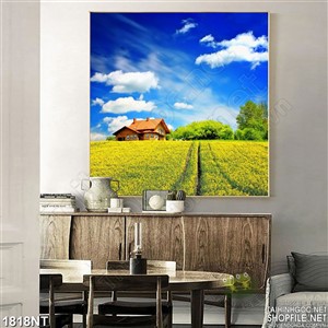 Tranh bầu trời xanh thẳm