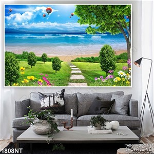 Tranh khu vườn xinh