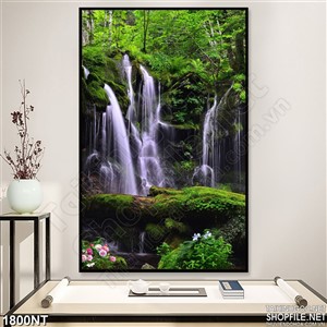 Tranh thác nước cheo leo