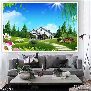 Tranh con đường vào lâu đài