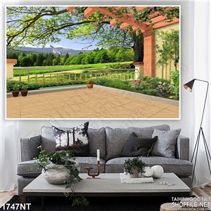 Tranh trước sân nhà