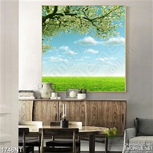 Tranh cây hoa vươn trời