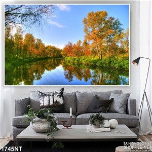 Tranh hồ nước lặng yên