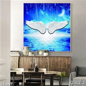 Tranh cánh chim thiên thần trên biển