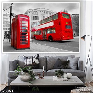 Tranh điện thại công cộng và xe buýt in uv