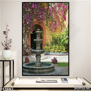 Tranh bức tường hoa giấy treo tường