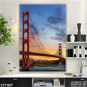 Tranh một phần của cây cầu vững chãi