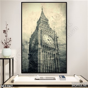 Tranh chóp đỉnh cao vút của tòa nhà