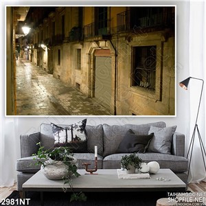 Tranh hang lang toàn lâu đài 3d