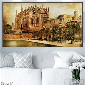 Tranh những tòa nhà đồ sộ treo tường