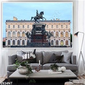 Tranh tượng chiến binh cưỡi ngựa sắt