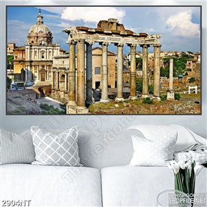 Tranh kiến trúc cổ xưa của đất nước Hi Lạp